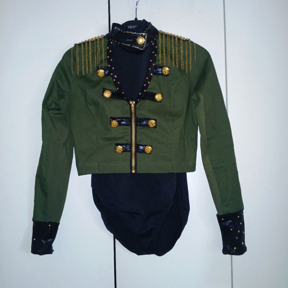 Soldier inspired dance costume. Medium Child fits 8-12 Weissman brand